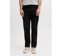 Negro Hombres Cotton/Elastane Pantalones Chinos Corte Relaxed 36/34 EU