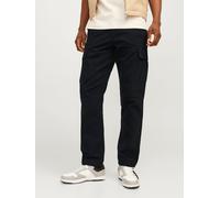 Negro Hombres Cotton Pantalones Cargo Corte Cargo 33/30 EU