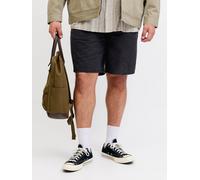 Negro Hombres Cotton Plus Size Shorts Corte Wide Leg 42 EU
