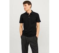 Negro Hombres Cotton Polo Liso XXL EU