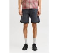 Negro Hombres Cotton/Polyester/Recycled/Cotton/Elastane Shorts Vaqueros Corte Regular M EU