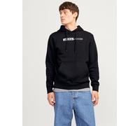 Negro Hombres Cotton/Polyester Sudadera Con Capucha Logotipo S EU