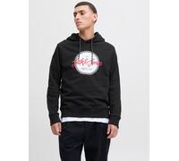 Negro Hombres Cotton/Polyester Sudadera Con Capucha Logotipo XL EU