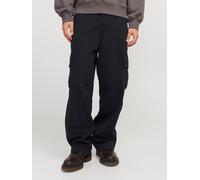 Negro Hombres Cotton/Recycled/Cotton Pantalones Cargo Corte Wide Leg 31/30 EU