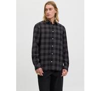 Negro Hombres Cotton/Recycled/Polyester Camisa A Cuadros Corte Comfort S EU