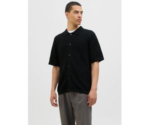Negro Hombres Cotton/Recycled/Polyester Camisa De Punto XL EU