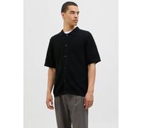 Negro Hombres Cotton/Recycled/Polyester Camisa De Punto XS EU