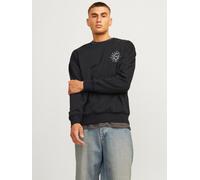 Negro Hombres Cotton/Recycled/Polyester Sudadera Impresión Posterior XS EU