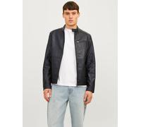 Negro Hombres Lining/Recycled/Polyester/Outer/Polyester Chaqueta De Cuero Sintético XS EU