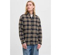 Negro Hombres Organic/Cotton/Cotton Camisa De Franela Corte Comfort S EU
