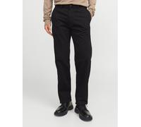 Negro Hombres Organic/Cotton/Cotton/Elastane Pantalones Chinos Corte Relaxed 29/34 EU