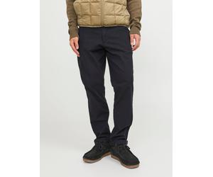 Negro Hombres Organic/Cotton/Cotton/Recycled/Cotton/Elastane Pantalones Chinos Corte Slim 33/34 EU