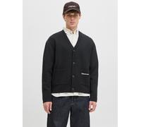 Negro Hombres Organic/Cotton/Recycled/Polyester/Acrylic/Elastane Cárdigan De Punto XXL EU