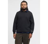 Negro Hombres Organic/Cotton/Recycled/Polyester/Acrylic/Elastane Plus Size Jersey De Punto EU6XL US4XL EU