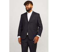 Negro Hombres Outer/Recycled/Polyester/Wool/Viscose/Elastane/Lining/Polyester Plus Size Blazers Corte Regular 66 EU