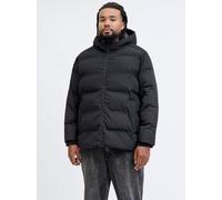Negro Hombres Polyester Plus Size Chaqueta Corta Acolchada EU4XL US2XL EU