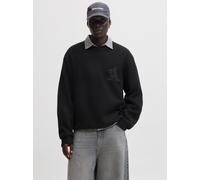 Negro Hombres Recycled/Polyester/Nylon/Acrylic/Polyester/Wool/Elastane Jersey De Punto M EU