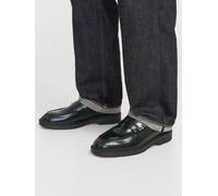 Negro Hombres Upper/Cow/Leather/Inner/Cow/Leather/Insole/Polyester/Sole/Rubber Zapatillas Sin Cordones 46 EU
