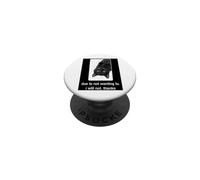 Negro Humor de Gato Perezoso Debido a no querer no Gracias PopSockets PopGrip Adhesivo