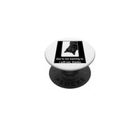 Negro Humor de Gato Perezoso Debido a no querer no Gracias PopSockets PopGrip Adhesivo