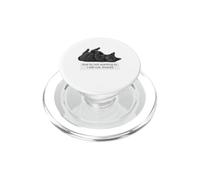 Negro Humor de Gato Perezoso Debido a no querer no Gracias PopSockets PopGrip para MagSafe