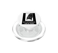 Negro Humor de Gato Perezoso Debido a no querer no Gracias PopSockets PopGrip para MagSafe