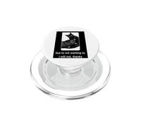 Negro Humor de Gato Perezoso Debido a no querer no Gracias PopSockets PopGrip para MagSafe