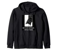 Negro Humor de Gato Perezoso Debido a no querer no Gracias Sudadera con Capucha
