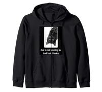 Negro Humor de Gato Perezoso Debido a no querer no Gracias Sudadera con Capucha