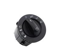 NEGRO Interruptor de faro, Compatible for A6 S6 C6 RS6 Allroad Q7, 4F1941531D 4F1941531E 4FD941531A 1822023 Luz antiniebla con botón de cabeza cromada interruptor del controlador de la luz antiniebla