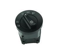 NEGRO Interruptor de faro, Compatible for VW, Compatible for Golf, Jetta Bora Mk4 Passat B5 3B0941531 3BD941531A Perilla de control de luz con sensor de lámpara antiniebla cromada for automóvil interr