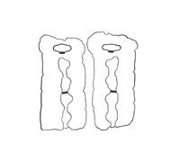 NEGRO Juego de 4 juntas de tapa de válvula de motor, compatibles con modelos 5, 6, 7, X5, X6, 11127566288, 11127566289, 11127566290, N63B44A, accesorios for coche. Sellador de tapas de válvulas