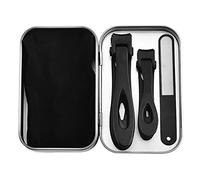 Negro,Juego de cortaúñas para uñas gruesas cortaúñas de acero inoxidable afiladas duraderas herramientas de cuidado para hombres y mujeres regalos de vacaciones