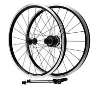Negro,Juego De Ruedas De Bicicleta De 20 Pulgadas 406 BMX Llantas De Bicicleta Liberación Rápida Seis Clavos Disco/Freno En V Rueda De Ciclismo Buje De Cassette De 7/8/9/10/11/12 Velocidades 1260G