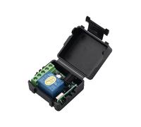 (Negro) Kebidu DC 12V 433 Mhz Control remoto inalámbrico Relé 1CH 433 Mhz Módulo receptor para código