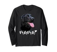 Negro Lab Mamá La Madre De Laboratorio Manga Larga