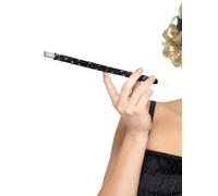 Negro Lentejuelas Cigarrillo Soporte Mujer 1920s Gran Gatsby Cig Disfraz P