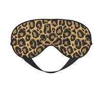 Negro Leopardo Amarillo, Cubreojos completos Antifaz bloqueador de luz Antifaz para dormir Antifaz suave con los ojos vendados Noche