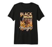Negro Mamá Magia Melanina Reina Mariposa Afroamericano Camiseta Premium