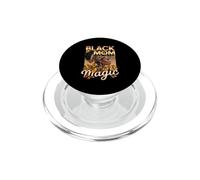 Negro Mamá Magia Melanina Reina Mariposa Afroamericano PopSockets PopGrip para MagSafe