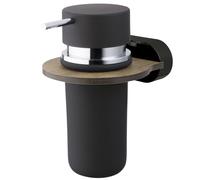 Negro Mate/Marrón Dispensador de Jabón Líquido Baño WC Montado Pared
