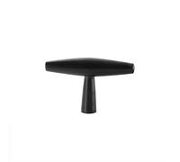 Negro Mate Tirador para Armario Puerta Perillas de la Manija Modernos Tiradores de Cocina Cobre Puro Manija del Cajón del Gabinete Para Armarios,Cocina,Cajones e Muebles(Single hole)