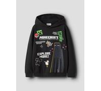 Negro Minecraft Sudadera Con Capucha