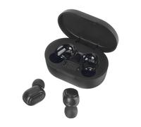(Negro) Mini pantalla digital Auriculares internos inalámbricos Bluetooth 5.0 Batería larga impermeable con estuche
