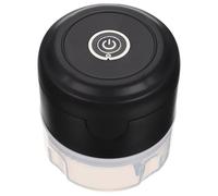 Negro Mini Picadora de Ajo Eléctrica Inalámbrica, 100ml | Acero Inoxidable y Plástico, Carga USB 5v, 30w, Mano, Incluye Cable