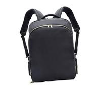Negro Mochila de Peluquero USB, Poliéster Portátil para Barberos | Bolsa de Almacenamiento Multiusos, Bolsillos Laterales de Malla, Uso Diario y Escuela, para Power Bank y Planchas