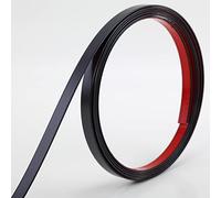 Negro Moldura adhesiva de despegar y pegar, diseño de borde de espejo flexible, moldura para bordes de pared, techo, suelo, armario y azulejo, 5m x 0.66cm