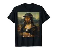 Negro Mona Lisa Afroamericano Negro Historia Mes Divertido Camiseta