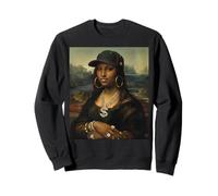 Negro Mona Lisa Afroamericano Negro Historia Mes Divertido Sudadera