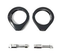 Negro Moto Indicador Recolocación Abrazaderas para Horquilla Soportes 39mm